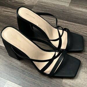 Chunky block heels size 7